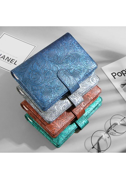 A5-Gümüş A5 A6 Dizüstü Bilgisayar Kapağı Metal Renk 6 Telli Pu Klipsli Dizüstü Deri Gevşek Yaprak Defterler Dergisi Kırtasiye (Yurt Dışından) fiyatları