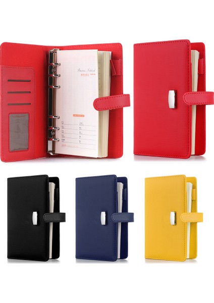 Mavi A6 A6 A7 6 Halka Bağlayıcı Pu Klipsli Defter Deri Gevşek Yaprak Defter Kapağı Gündem Planlayıcısı Organizatör Okul Ofis Kırtasiye (Yurt Dışından) fiyatları