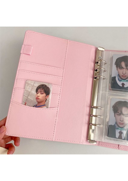 A7-2 Cep Şeker Renk A5/a7 Pu Deri Bağlayıcı Fotoğraf Kartları Kapak Sevimli Kpop Gevşek Yaprak Toplama Kitap Fotoğraf Kartları Albümü Depolama Kitap Kırtasiye (Yurt Dışından) indirimleri
