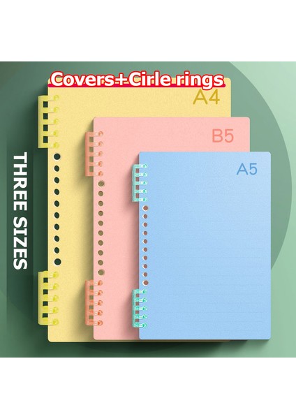 20 Adet Bağlayıcı Halkası A4 4 Sayfa A4 A5 B5 Gevşek Yaprak Kitap Kapağı Pp Renkli Bağlayıcı Spiral Halka Şeffaf Plastik Kırtasiye Ofis Okul Malzemeleri (Yurt Dışından)