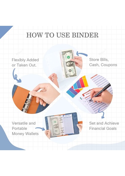 6 Cep A6 A6 Bağlayıcı Bütçe 6 Delikli Bağlayıcı Cepler Plastik Bağlayıcı Fermuar Planlayıcısı Defter Kapakları Klasör A6 Boyutu Para Tasarruf Zarfı (Yurt Dışından) modelleri