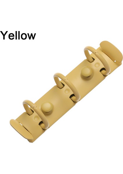 Sarı Dıy 3 Delik Bağlayıcı Klip Renkli Metal Spiral Halkalar Dizüstü Bağlama Çemberler Dosya Klasörü Doldurulabilir Ofis Malzemeleri Kırtasiye (Yurt Dışından)