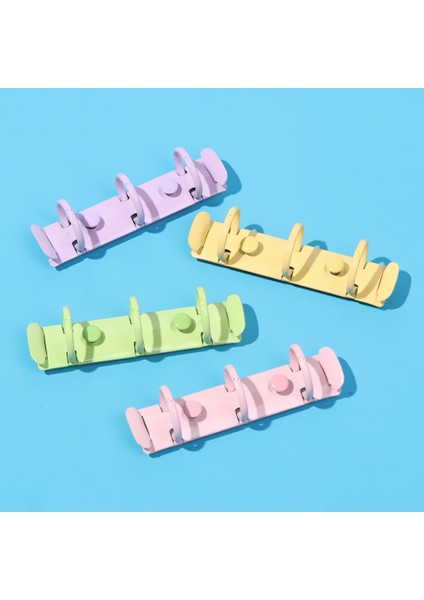 Sarı Dıy 3 Delik Bağlayıcı Klip Renkli Metal Spiral Halkalar Dizüstü Bağlama Çemberler Dosya Klasörü Doldurulabilir Ofis Malzemeleri Kırtasiye (Yurt Dışından) fırsatları