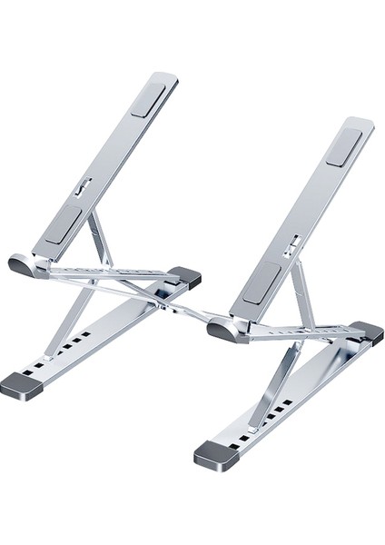 Gümüş Ayarlanabilir Taşınabilir Laptop Standı Alüminyum Macbook Tablet Için Dizüstü Standı Masa Soğutma Pedi Katlanabilir Dizüstü Bilgisayar Tutucu (Yurt Dışından)
