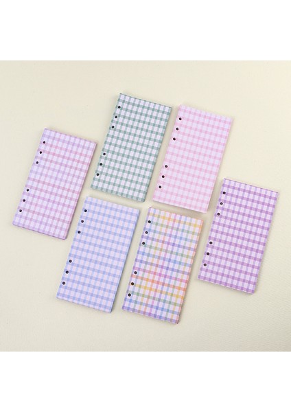 10 Adet A6 Sevimli Renk Izgara A5 A6 Gevşek Yaprak Defter Dolum Spiral Bağlayıcı Dizin Iç Sayfa Öğesi Kağıt Kırtasiye (Yurt Dışından) indirimleri