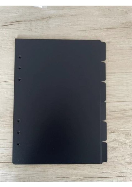 A5 Siyah A5 A6 Şeffaf Kağıt Dizini Bölücü 6 Delik Bağlayıcı Planlayıcısı Dizüstü Kırtasiye Defter Kağıdı Bölücü Aksesuarları (Yurt Dışından)