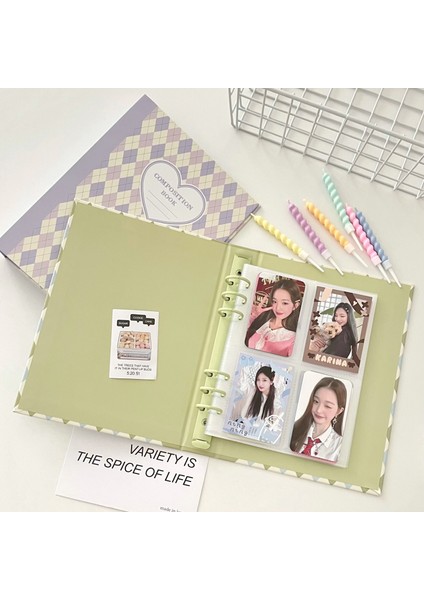 1 Cep Kollu Mınkys Orijinal Tasarım Yeni Renk Eşkenar Dörtgen A5 Kpop Fotoğraflı Bağlayıcı Toplama Kitap Idol Fotoğraf Kartı Tutucu Fotoğraf Kartları Albümü (Yurt Dışından) indirimleri