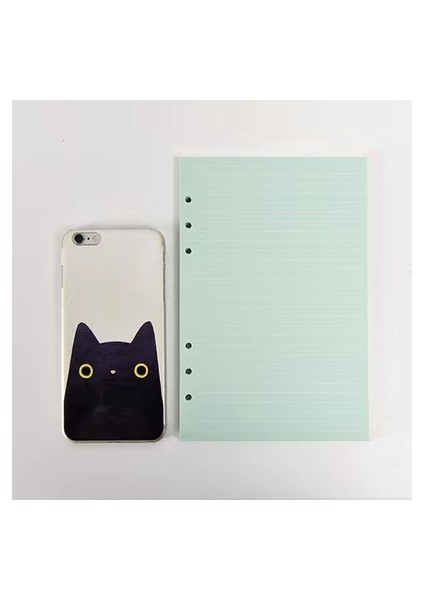 40 Yaprak Çizgi Yeşil A5 14X21CM A5 A6 Gevşek Yaprak Defter Dolum Kağıdı 40 Sayfa Renkli Sayfa 6 Delikli Standart Ciltleyici Günlük Dergisi Gündem Kağıdı Okul Kırtasiye (Yurt Dışından)
