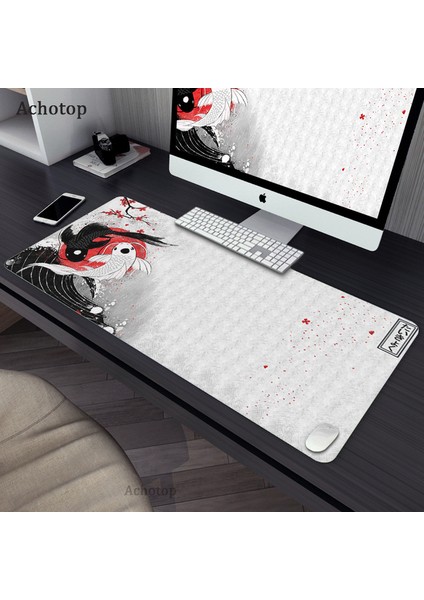 EP230985 Çin Sanatı 400X900X2MM Büyük Tai Chi Balık Mousepad Gamer Xxl Oyun Mouse Pad Kauçuk Su Geçirmez Büyük Dizüstü Dizüstü Bilgisayar Masası Mat Oyun Nötr Fare Mat (Yurt Dışından)