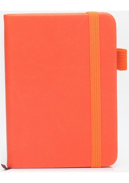 Koyu Turuncu A7 Mini Dizüstü Taşınabilir Cep Not Defteri Pu Kapak Günlüğü Kitap El Yazısı Kelime Kitabı Bloknot Ofis Öğrenci Okul Kırtasiye (Yurt Dışından)
