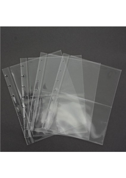 A5 2 Bölünmüş 10 Sayfa 10 Adet A5 A6 Transpant Dolum Saklama Çantası 6 Delikli Ciltli Defter Aksesuarı Pvc Fotoğraf Albümü Çanta Etiket Organizatör Sabit (Yurt Dışından) modelleri