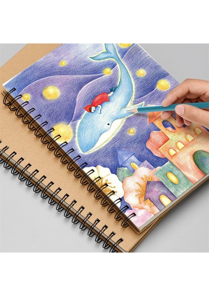 A5 Kraft Izgara A4/a5/b5/b6 Retro Spiral Bobin Eskiz Defteri Kraft Kağıt Defter Kroki Boyama Günlüğü Not Defteri Kitaplar Okul Kırtasiye Malzemeleri (Yurt Dışından) modelleri