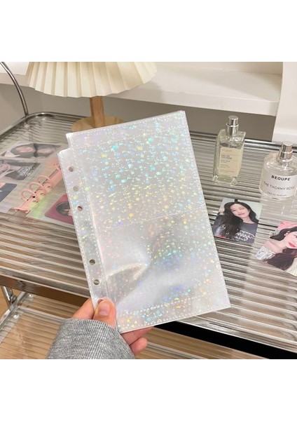 3 Kuşak A6 A6 Geniş Şeffaf Pvc Gevşek Yapraklı Kılıf Ekle Renkli Klip Gevşek Yapraklı Kitap 3 "6" Kükarbon Küçük Kart Kartpostal Depolama Kırtasiye (Yurt Dışından)