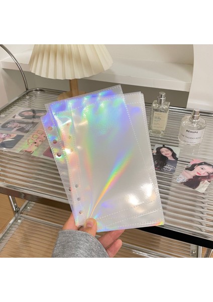 3 Kuşak A6 A6 Geniş Şeffaf Pvc Gevşek Yapraklı Kılıf Ekle Renkli Klip Gevşek Yapraklı Kitap 3 "6" Kükarbon Küçük Kart Kartpostal Depolama Kırtasiye (Yurt Dışından)