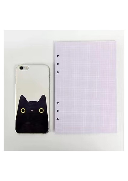 40 Yaprak Çizgi Mor A5 14X21 cm A5 A6 Gevşek Yaprak Defter Dolum Kağıdı 40 Sayfa Renkli Sayfa 6 Delikli Standart Ciltleyici Günlük Dergisi Gündem Kağıdı Okul Kırtasiye (Yurt Dışından)