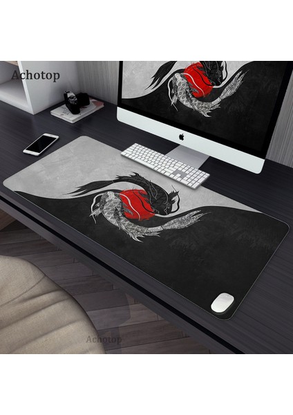Fish CY00094 (2) 300X800X3MM Büyük Tai Chi Balık Mousepad Gamer Xxl Oyun Mouse Pad Kauçuk Su Geçirmez Büyük Dizüstü Dizüstü Bilgisayar Masası Mat Oyun Nötr Fare Mat (Yurt Dışından)