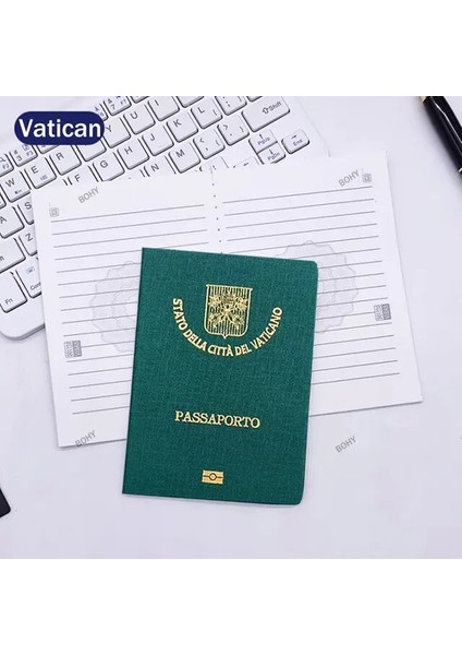 Vatikan 9X12.5 cm Pasaport Prop Dizüstü Günlüğü Film Parodi Sahne Not Defteri Yaratıcı Hediyeler Defterler ve Dergiler (Yurt Dışından)
