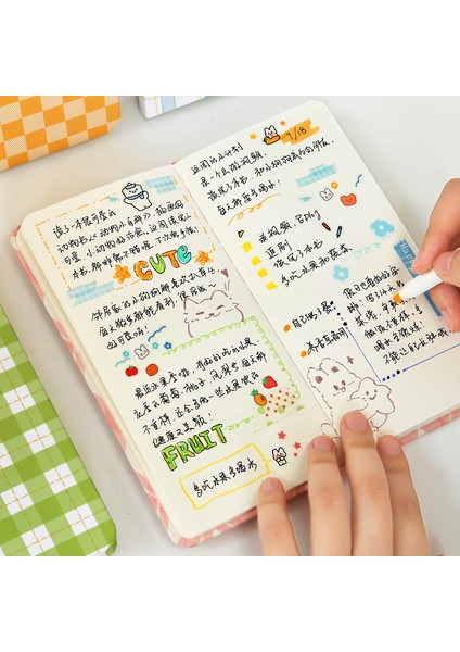 Yıldız ve Ay Rüyası Haftalık Plan Kawaii Haftalık Defter Gündem Kitap Izgara Planlayıcı 다이어리 Блокнот Taşınabilir Hafta Defter Sevimli Seyahat Günlüğü Japon ve Kore Tarzı (Yurt Dışından) fırsatları