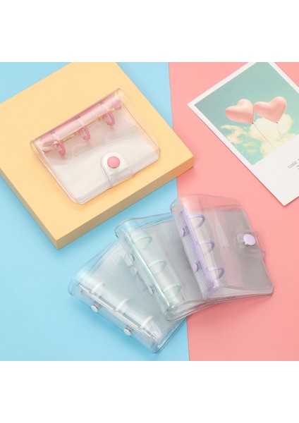 C-Haftalık 60 Sayfa 3 Delik Mini Pvc Gevşek Yaprak Defter Kapağı Şeffaf Cep Küçük Dergisi Gezgin Günlüğü Sevimli Dıy Planlayıcısı Seti Okul Malzemeleri (Yurt Dışından) fırsatları