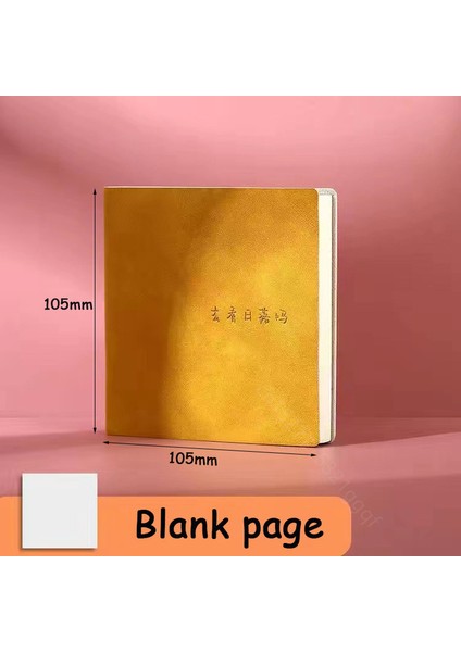 Sarı Boş Yeni Kare Defter Dergisi Mini Not Defteri Günlüğü Gündem Planlayıcısı Okula Dönüş Ofis Malzemeleri Için Çizgili/ızgara/boş Yazma Kağıdı (Yurt Dışından)