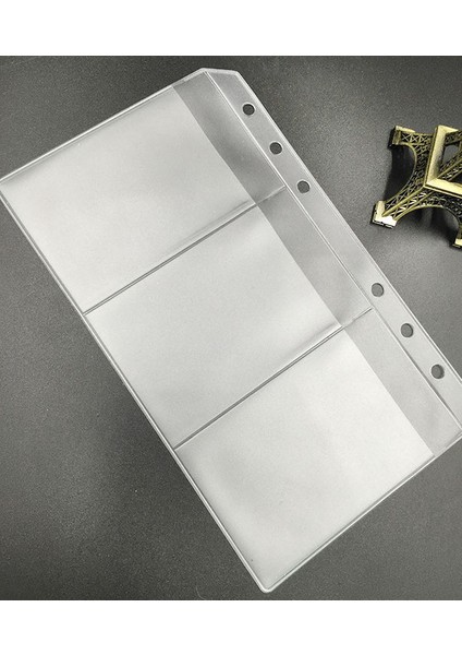 A6 Üç Cepli B5 A4 B5 A5 A6 Etiket Gevşek Yapraklı Saklama Çantası Sınıflandırma Etiketi Pvc Depolama Kitap Etiket Bandı Dizüstü Bilgisayar Aksesuar Çantası (Yurt Dışından)