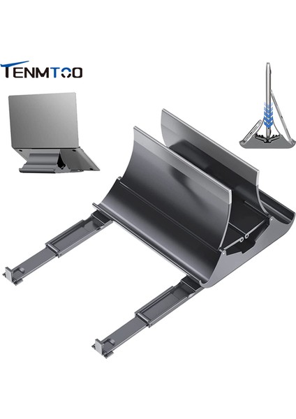 Siyah Tenmtoo 2 In 1 Dikey Dizüstü Bilgisayar Standı Tutucu Yerden Tasarruflu Yerçekimi Dizüstü Bilgisayar Tutucu Tüm MacBook Yüzey iPad Dell Dizüstü Standı (Yurt Dışından) fiyatları