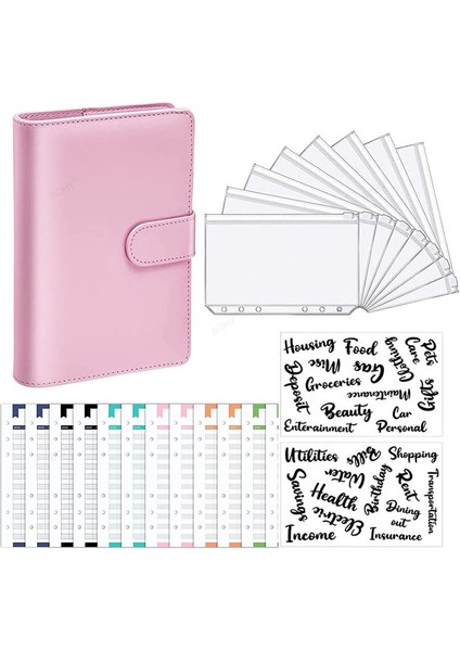 A Renkli Kapak A6 A6 Bağlayıcı Bütçe Planlayıcısı Defter Kapakları Klasör A6 Boyutu 6 Delikli Bağlayıcı Cepler Plastik Bağlayıcı Fermuar Para Tasarruf Zarfı (Yurt Dışından) fiyatları