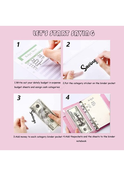 A Renkli Kapak A6 A6 Bağlayıcı Bütçe Planlayıcısı Defter Kapakları Klasör A6 Boyutu 6 Delikli Bağlayıcı Cepler Plastik Bağlayıcı Fermuar Para Tasarruf Zarfı (Yurt Dışından) fırsatları