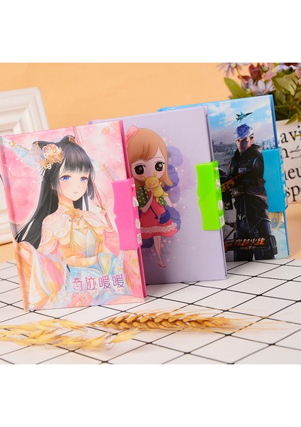 Erkek 1 Adet Rastgele Kawaii Çocuk Yaratıcı Sert Kopya Kitap Şifre Dizüstü Öğrenci Günlüğü Kilitli Dizüstü Ofis Okul Malzemeleri Rastgele Renk (Yurt Dışından) fırsatları
