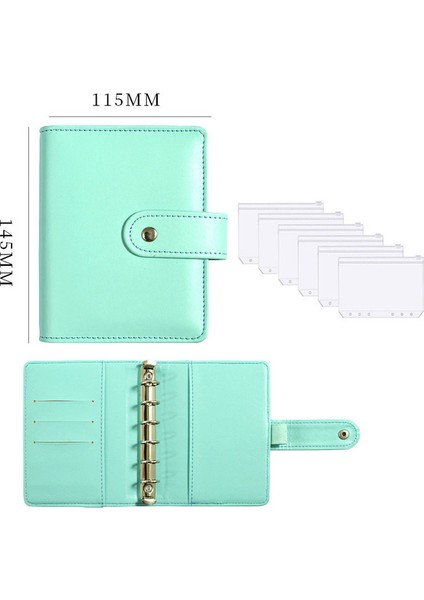 J Set A7 2023NEW A7 Pu Deri Bütçe Bağlayıcı Defter Nakit Zarflar Sistemi Seti Bağlayıcı Cepler Para Bütçe Tasarrufu Fatura Organizatör (Yurt Dışından)