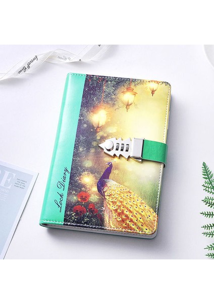 260 Sayfa S 25 Pu Deri A5 Planlayıcısı Retro Defterler ve Dergiler Günlüğü Kilitli Gündem Şifre Not Defterleri Okul Defterleri Malzemeleri (Yurt Dışından)