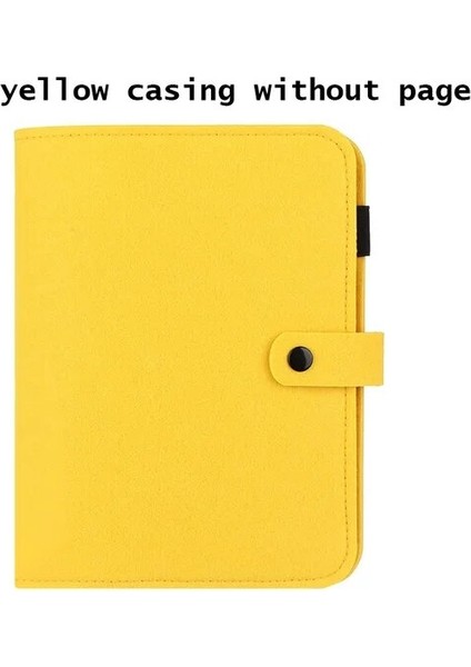 Sarı A6 Yeni A5 A6 Keçe Kabuk Defter Bezi Kumaş Defter Halka Bağlayıcı Günlüğü Defter Kağıdı Tutucu Taşınabilir Günlüğü Kırtasiye Hediye (Yurt Dışından)