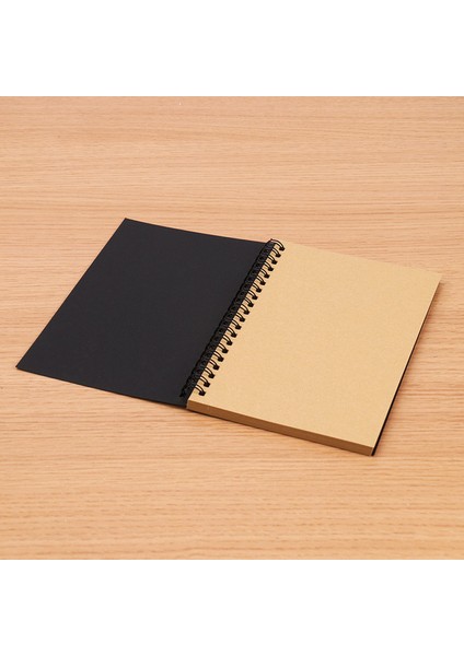 Stil 1 Retro Spiral Bobin Eskiz Defteri Kraft Kağıt Defter Kroki Boyama Günlük Defteri Öğrenci Not Defteri Kitap Not Eskiz Defteri (Yurt Dışından)