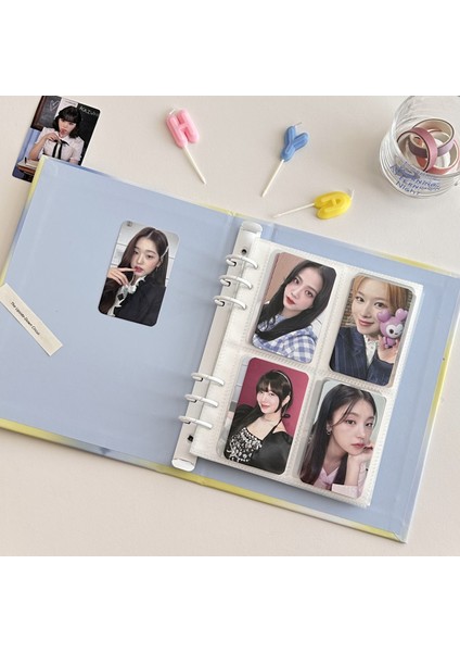 Set B Mınkys Orijinal Tasarım Kawaii Kelebek A5 Kpop Fotoğraflı Bağlayıcı Kitap Toplama Idol Fotoğraf Kartı Tutucu Fotocard Albümü Kırtasiye (Yurt Dışından) modelleri