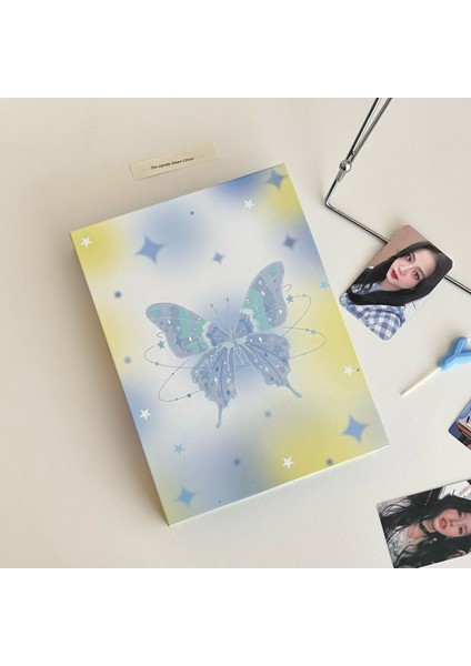 Set B Mınkys Orijinal Tasarım Kawaii Kelebek A5 Kpop Fotoğraflı Bağlayıcı Kitap Toplama Idol Fotoğraf Kartı Tutucu Fotocard Albümü Kırtasiye (Yurt Dışından) indirimleri