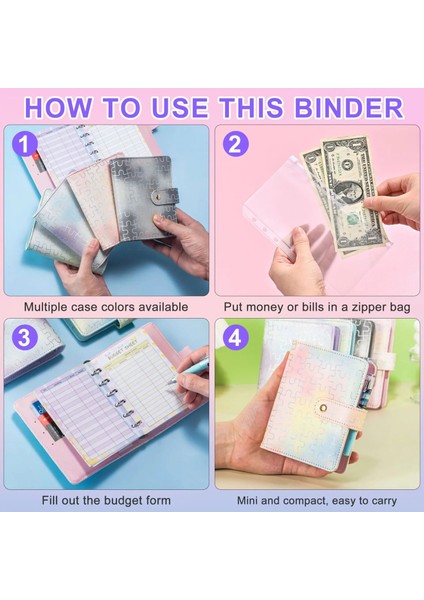 Yeşil A7 Macaron Renk 6 Telli Pu Defter Carry-On Bütçe Kitap Deri Bağlayıcı Defter Kapağı Dergisi Kawaii Kırtasiye (Yurt Dışından) indirimleri