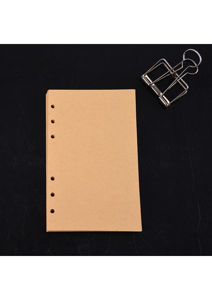 Siyah A7 45 Pcs Kawaii A5 A6 A7 Kraft Bağlayıcı Defter Kağıdı Dolum Spiral Bağlayıcı Dizini Iç Sayfalar Aylık Haftalık Günlük Planlayıcı Gündem (Yurt Dışından) fırsatları