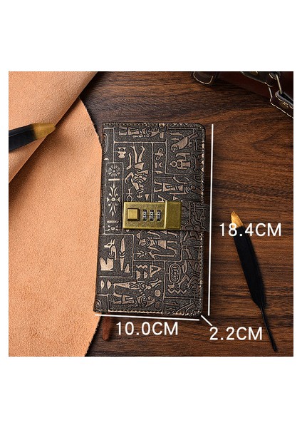 A6 200 Sayfa Okul Ofis Ekipmanları 200 Sayfa Kitap Not Defteri Kilitli Avrupa Retro Dizüstü Basit El Kitabı A5 A6 B5 (Yurt Dışından)