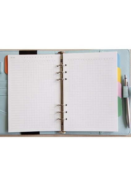 Her Gün Yapılacak 40'lar A6 Aylık/haftalık/günlük Spiral A6 A5 A7 B5 A4 Halkalı Defter Günlük Kağıdı, Filofax Düzenleyici Dolgu (Yurt Dışından)