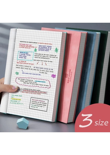 Koyu Yeşil A4 Defter A4 Kalınlaşmış Büyük Iş Süper Kalın Izgara Boş Izgara Günlüğü Cuaderno Defterler ve Günlükler Libretas Zeszyt Caderno (Yurt Dışından) indirimleri
