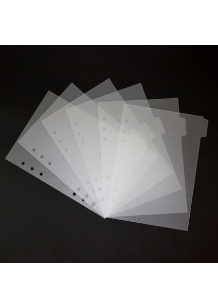 Altın Etiket 6 Adet A6 A5 Pvc Şeffaf Defter Spiral Bağlayıcı Dizin Ayırıcı Sayfa Bölücüler Günlüğü Kitap Etiket Kırtasiye (Yurt Dışından) modelleri