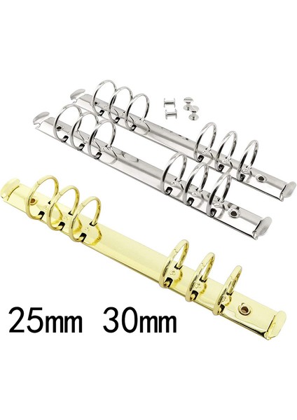 Altın 15MM A6 6 Yüzük Siyah Gümüş Altın Gül Bronz 15/19/25/30 mm Çap A5 A6 A4 Halka Mekanizması (Yurt Dışından)