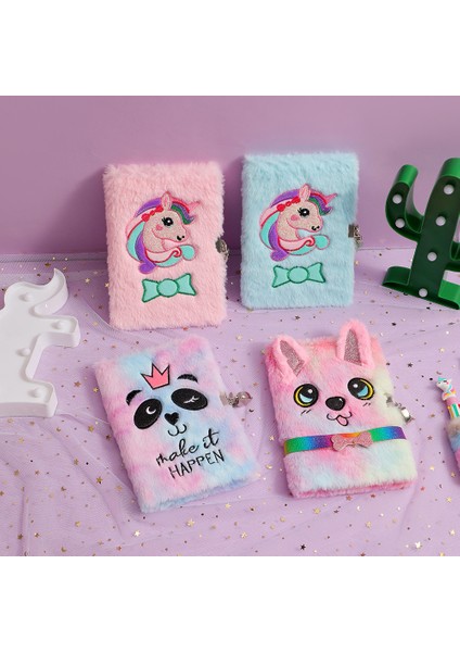 Yeşil Karikatür Panda Peluş Kilitli Dizüstü Çocuk Sevimli Unicorn Günlüğü Kitap Öğrenci Hediye Çocuklar Için Ödül Dergisi (Yurt Dışından) fiyatları
