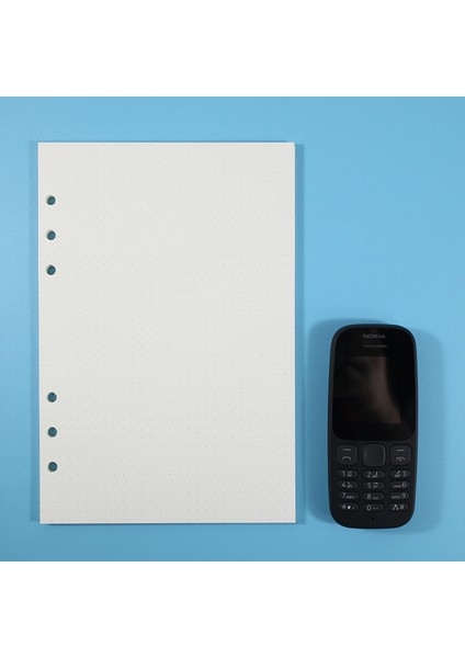 Boş A5 2023 45 Sayfalık Kawaii A5 A6 Gevşek Yaprak Defter Dolum Spiral Bağlayıcı Dizin Kağıdı Iç Sayfalar Günlük Planlayıcı Çizgi Izgara Boş Gündem (Yurt Dışından)