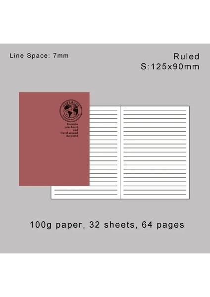 S Line Retro Folyo Altın Kapak Travellers Notebook Midori Defter ve Günlük Ek Parçası Için Yedek Dolum Kağıdı Dolum Standart Pasaport (Yurt Dışından)