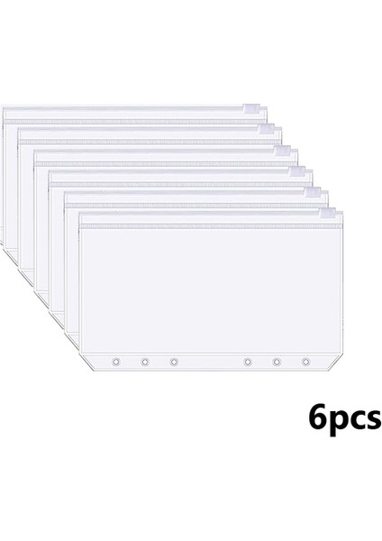 Fermuarlı Çanta Iyi Malzeme A6 Pu Deri Bütçe Bağlayıcı Defter Nakit Zarflar Sistemi Seti Bağlayıcı Cepler Para Bütçe Tasarrufu Fatura Organizatör (Yurt Dışından)