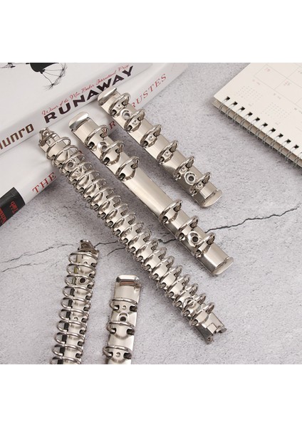 B5-9 Halkalar A4/a5/a6/a7 Metal Spiral Halka Bağlayıcı Klip Dıy Doldurulabilir Dizüstü Bağlama Çember Gevşek Yaprak Dosya Klasörü Öğrenci Not Defteri Aksesuarı (Yurt Dışından) modelleri