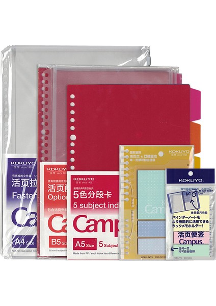 A5 5 Konu Endeksi Kokuyo Macaron A5 B5 Defter Planı Bağlayıcı Aksesuarları Gevşek Yaprak Not Çekme Cep Gevşek Yaprak Halka Bağlayıcı (Yurt Dışından) fiyatları