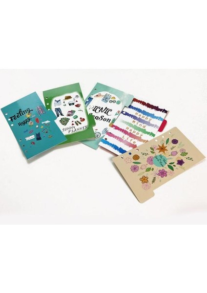 Sunny Planner B5 9 Delik 2 Paket Üst Yan Planlayıcı Dergi Bölücüler A5 A6 A7 B5 A4, Siyah Kraft Beyaz Dizin Ayırıcı Kağıt Kontrol Paneli (Yurt Dışından)