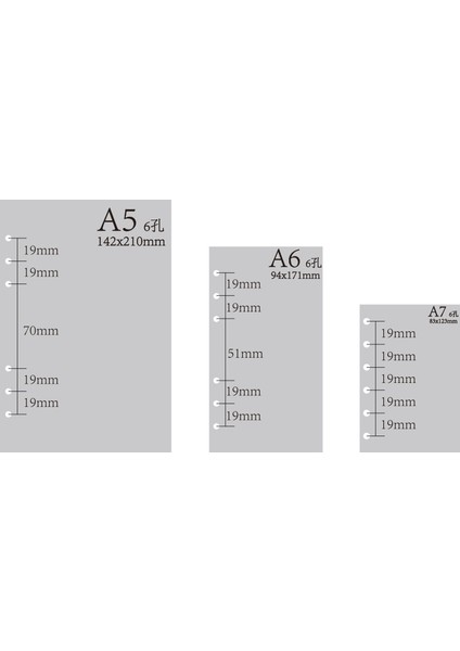 8 Gider Kaydı A5 Aylık/haftalık/günlük Spiral A6 A5 A7 B5 A4 Telli Defter Günlük Kağıdı, Filofax Düzenleyici Dolgu (Yurt Dışından)
